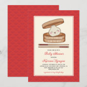 Une Petite Invitation De Baby shower En Doublure (Devant / Derrière)