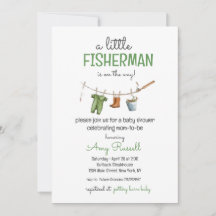Une Petite Invitation De Baby shower Pêcheur