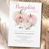 Une Petite Invitation De Baby shower Rose Citrouil
