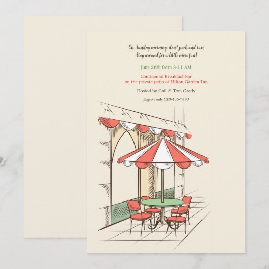 Une petite invitation de café (Devant / Derrière)