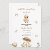 UNE PETITE INVITATION DE DUCKS DE BABYSHOWER (Devant / Derrière)