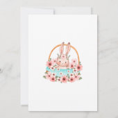 Une petite invitation de lapin en route, bébé (Dos)