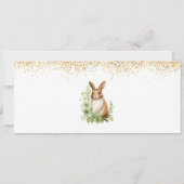 Une petite invitation de lapin en route, bébé (Dos)