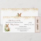 Une petite invitation de lapin en route, bébé (Devant / Derrière)