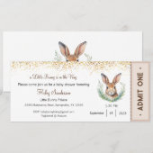 Une petite invitation de lapin en route, bébé (Devant / Derrière)