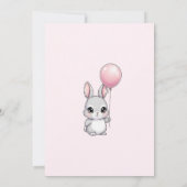 Une petite invitation de lapin est en route, bébé (Dos)