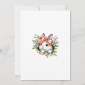 Une petite invitation de lapin sur le chemin, bébé (Dos)