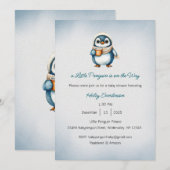 Une petite invitation de manchot en route, bébé  (Devant / Derrière)