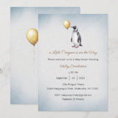 Une petite invitation de manchot en route, bébé  (Devant / Derrière)