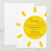 Une petite invitation de soleil arrive, bébé (Devant / Derrière)