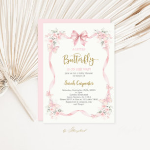 Une petite invitation fille pour Baby Shower Papil