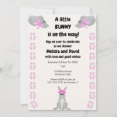 Une petite Lapine arrive Invitation (Devant)