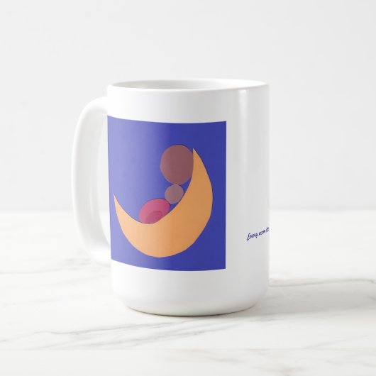 Une petite lune logo Mug (Devant gauche)