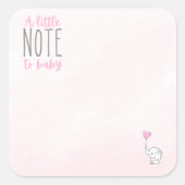 Une petite note à Bébé Sticker Inside Book pour Bé (Devant)