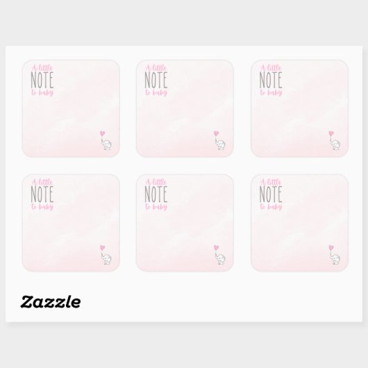 Une petite note à Bébé Sticker Inside Book pour Bé (Feuille)