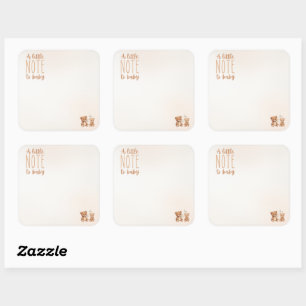 Une petite note à Bébé Sticker Inside Book pour Bé