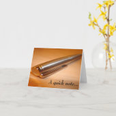 "Une petite note..." Carte de correspondance (Fleur jaune)