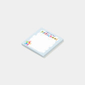 Une petite note des notes de post-it préscolaires (Incliné)