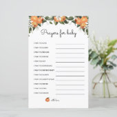 Une Petite Prière De Baby shower Pour Les Cartes B (Debout devant)