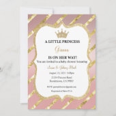 Une petite princesse est sur son chemin Invitation (Devant)