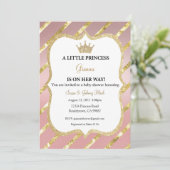 Une petite princesse est sur son chemin Invitation (Debout devant)