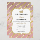 Une petite princesse est sur son chemin Invitation (Devant / Derrière)