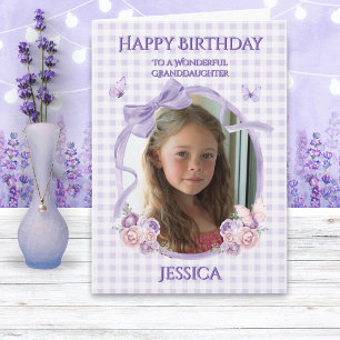 Une Photo Carte d'anniversaire Papillons et Rubans