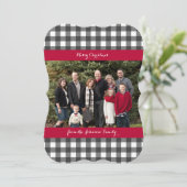 Une photo Carte de Noël - Buffalo Check Plaid (Debout devant)