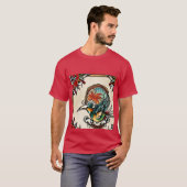 Une photo d'un oiseau est faite sur mon t-shirt (Devant entier)