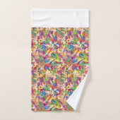Une pièce d'art moderne et vibrante, avec des pein (Serviette à main)