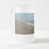 Une Plage De cacao Matin De Verre Froissé Beer Mug (Devant gauche)