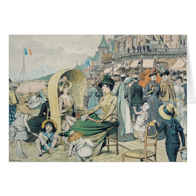 Une plage élégante, 1887 (Devant horizontal)