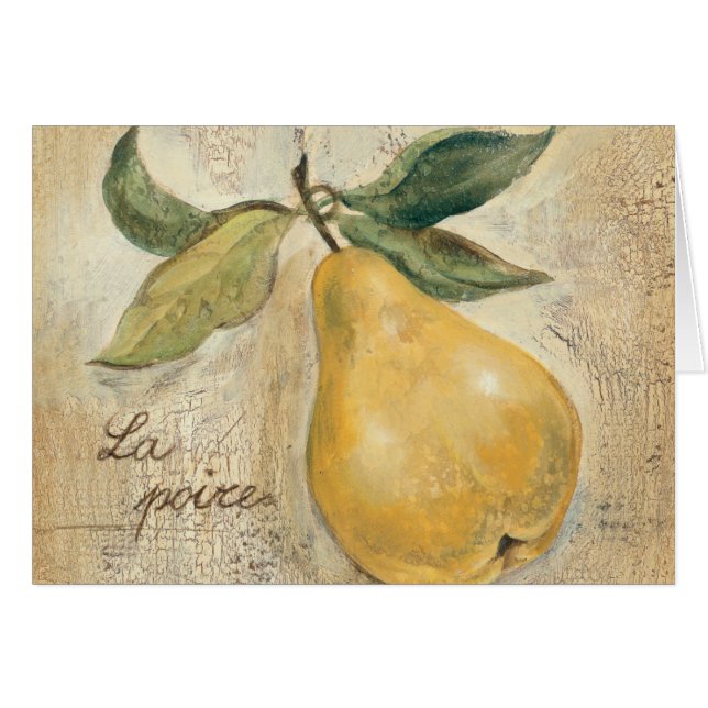 Une poire jaune (Devant horizontal)