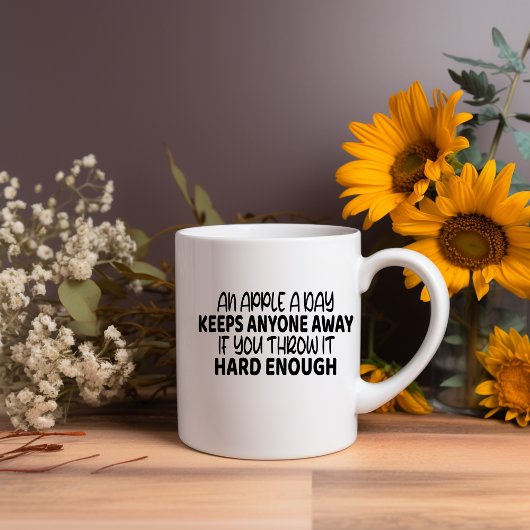 Une pomme par jour... Mème Mug