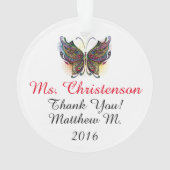 Une pomme pour l'enseignant - Ornement (dos)