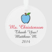 Une pomme pour l'enseignant - Ornement - SRF (dos)