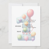 Une première année Invitation d'anniversaire simpl (Dos)