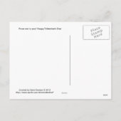 Une prière à la carte postale de St Valentine (Dos)