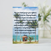 Une Prière À Notre Seigneur Dieu Carte de voeux Fl (Debout devant)