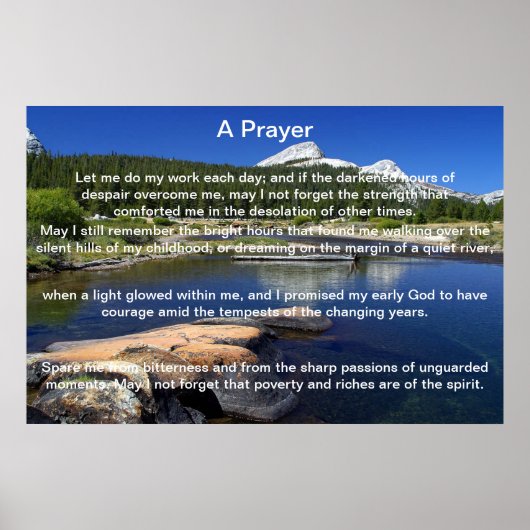 Une prière Afficher les affiches (Devant)