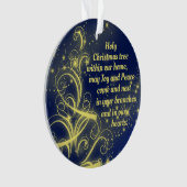 Une prière de Noël pour la joie et la paix (devant)