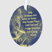 Une prière de Noël pour la joie et la paix (devant)