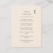 Une prière de Saint Clément de Rome Carte de prièr (Dos)