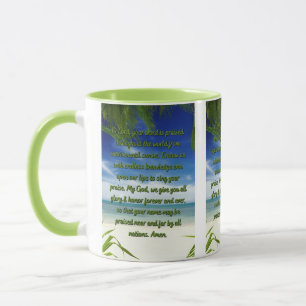 Une prière donnant gloire à Dieu Mug à deux tons