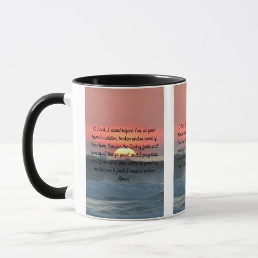 Une prière humble quotidienne Mug à deux tons (Gauche)