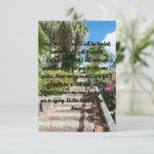 Une Prière Pour Guérir Carte De Voeux Plat (Debout devant)