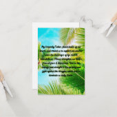 Une Prière Pour La Carte De Voeux Plat De Lutte Qu (Devant/Arrière en situation)