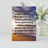 Une prière pour la délivrance de la carte de voeux (Debout devant)