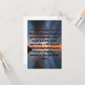 Une prière pour la foi et la connaissance Carte de (Devant/Arrière en situation)