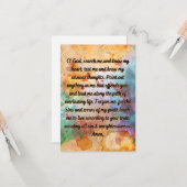 Une Prière Pour La Justice 2 Carte De Voeux Plat (Devant/Arrière en situation)